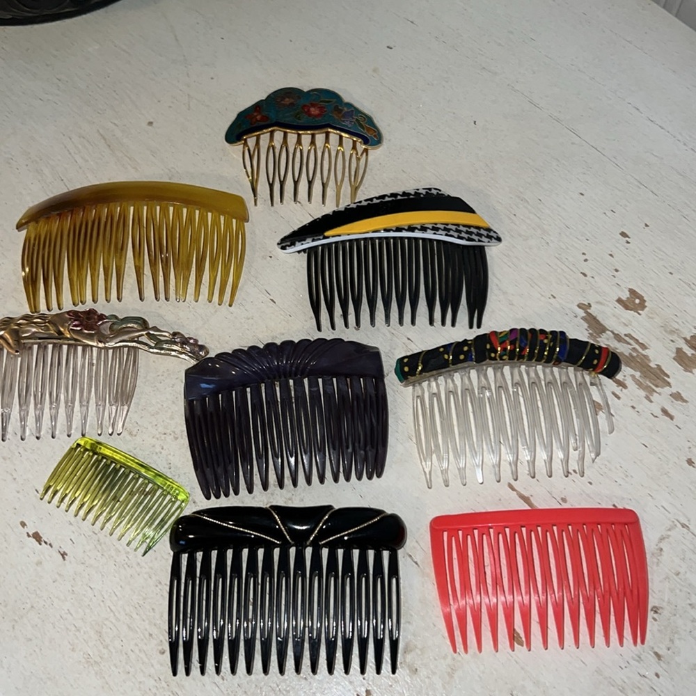 Lot 90s Y2K hair combs